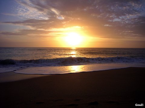 Coucher de soleil - Océan Pacifique